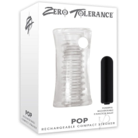 Zero Tolerance - Clear Mini Stroker with USB Rechargeable Bullet